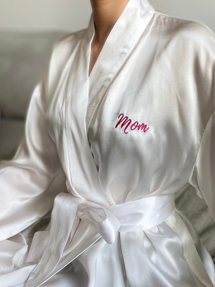 Mom Silk Robe | The Lumiere Co
